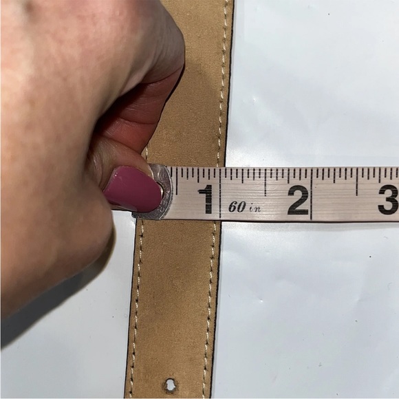 LEATHEROCK BLACK Leather 1” Belt black LEATHER 4”RECTANGLE BUCKLE USA made 6927 - Picture 9 of 11